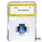 1913 Wheat Cent PGA MS66 BN