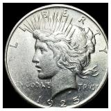 1925 Silver Peace Dollar CLOSELY UNCIRCULATED