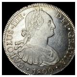 1800-Mo FM Silver 8 Reales CLOSELY UNCIRCULATED