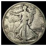 1916 Walking Liberty Half Dollar LIGHTLY CIRCULATE