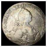 1771 Silver Rouble Catherine II ï¿½Â¡ï¿½Å¸ï¿½ Mint