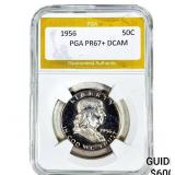 1956 Franklin Half Dollar PGA PR67+ DCAM