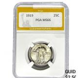1919 Standing Liberty Quarter PGA MS66