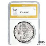 1901 Morgan Silver Dollar PGA MS62