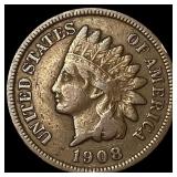 1908-S Indian Head Cent LIGHTLY CIRCULATED
