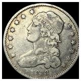 1833 Silver Capped Bust Quarter LIGHTLY  CIRCULAT