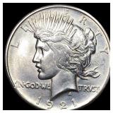1921 Silver Peace Dollar UNCIRCULATED