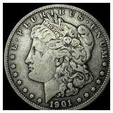 1901 Silver Morgan Dollar NEARLY UNCIRCULATED