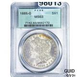 1885-O Morgan Silver Dollar PCGS MS63