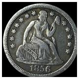 1856 Silver Seated Liberty Dime NEARLY  UNCIRCULA