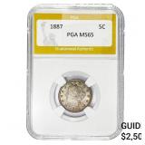 1887 Liberty Victory Nickel PGA MS65