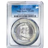 1955 Franklin Half Dollar PCGS MS65 "Bugs Bunny"