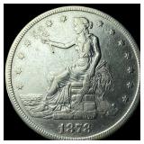 1878-S Silver Trade Dollar NEARLY  UNCIRCULATED