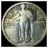 1928-S Silver Standing Liberty Quarter  LIGHTLY C