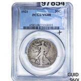 1921 Walking Liberty Half Dollar PCGS VG08