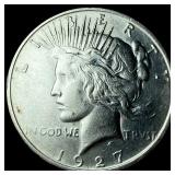 1927-D Silver Peace Dollar CHOICE AU
