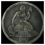 1837 Silver Seated Liberty Dime LIGHTLY  CIRCULAT