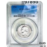 1941 Washington Silver Quarter PCGS PR65