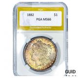 1882 Morgan Silver Dollar PGA MS66