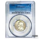 1948 Washington Silver Quarter PCGS MS67