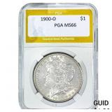 1900-O Morgan Silver Dollar PGA MS66