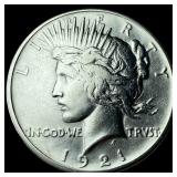 1921 Silver Peace Dollar CLOSELY UNCIRCULATED