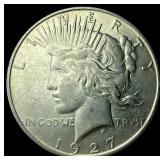 1927-D Peace Silver Dollar CLOSELY  UNCIRCULATED