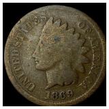 1869 Indian Head Cent NICELY CIRCULATED
