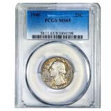 1940 Washington Silver Quarter PCGS MS65
