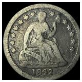 1842-O Silver Seated Liberty Half Dime  LIGHTLY C