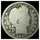 1897-O Barber Quarter NICELY CIRCULATED