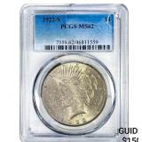 1922-S Silver Peace Dollar PCGS MS62
