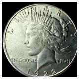 1922-S Silver Peace Dollar CLOSELY  UNCIRCULATED