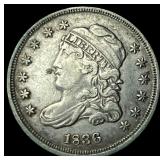 1836 Silver Capped Bust Half Dime NEARLY  UNCIRCU