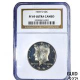 1969-S Kennedy Half Dollar NGC PF69 Ultra Cameo