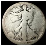 1921-D Silver Walking Liberty Half Dollar  NICELY