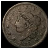 1838 Coronet Head Large Cent NICELY  CIRCULATED