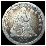 1841-O Silver Seated Liberty Quarter NEARLY  UNCI
