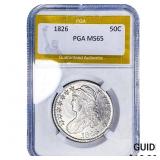 1826 Capped Bust Half Dollar PGA MS65
