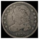 1835 Silver Capped Bust Dime LIGHTLY  CIRCULATED