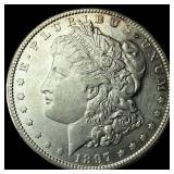 1897-S Silver Morgan Dollar CHOICE AU
