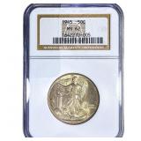 1945 Walking Liberty Half Dollar NGC MS62