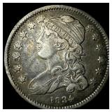 1834 Silver Capped Bust Quarter NEARLY  UNCIRCULA