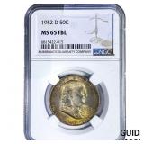 1952-D Franklin Half Dollar NGC MS65 FBL