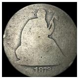 1872-CC Silver Seated Liberty Half Dollar  NICELY