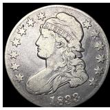 1833 Capped Bust Half Dollar LIGHTLY  CIRCULATED