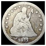 1877 Seated Liberty Quarter NICELY CIRCULATED