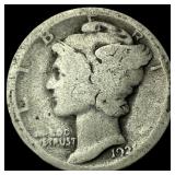 1921 Silver Mercury Dime NICELY CIRCULATED