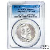 1953-D Franklin Half Dollar PCGS MS64 FBL "Bugs B
