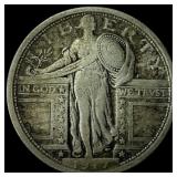 1917 Type 1 Standing Liberty Quarter LIGHTLY  CIR